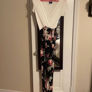 Floral pants romper